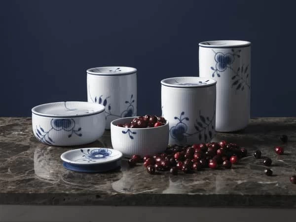 Royal Copenhagen Blå Mega Riflet Krukke 5 Royal Copenhagen Blå Mega Riflet Krukke - Billede 3