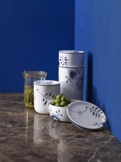 Royal Copenhagen Blå Mega Riflet Opbevaringskrukke M. Låg -Opbevaring Af Mad 3990 70b82f65 bcc6 46f1 a088 506338564a3e