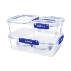 Sistema Klip-It Plus Opbevaringsbokse - 6-pak